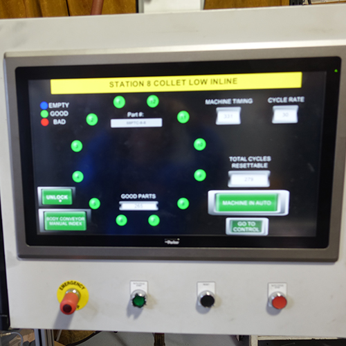 Automated Assembly System Station Screen Controls